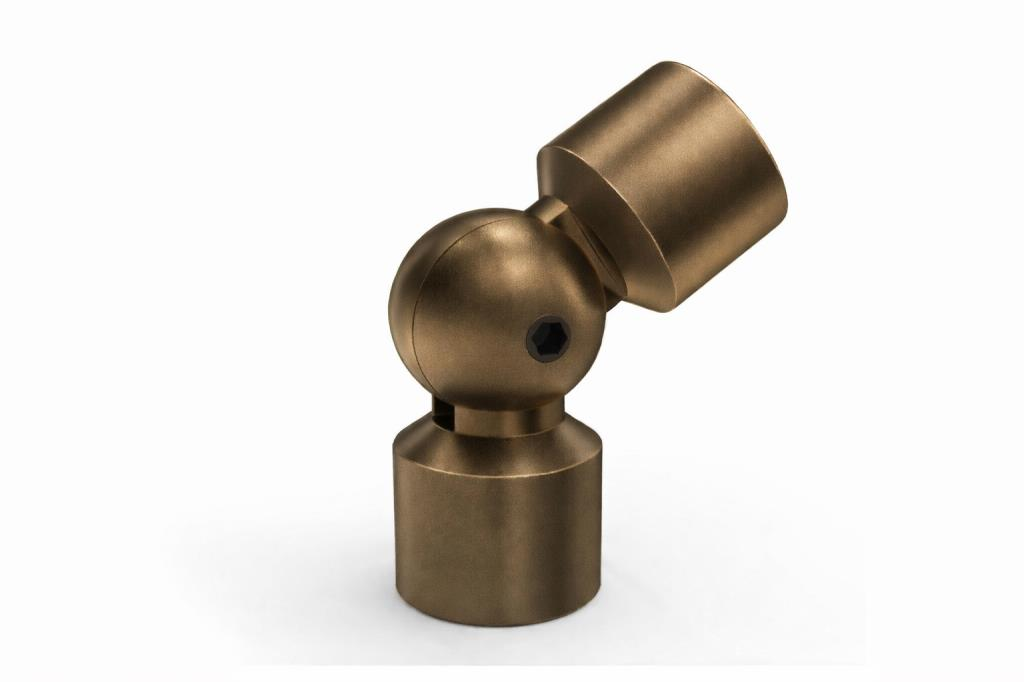 16mm Boş Küre Topuz Dirsek Bronz 5'li Paket