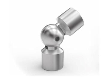 16mm Boş Küre Topuz Dirsek Parlak 5'Li Paket