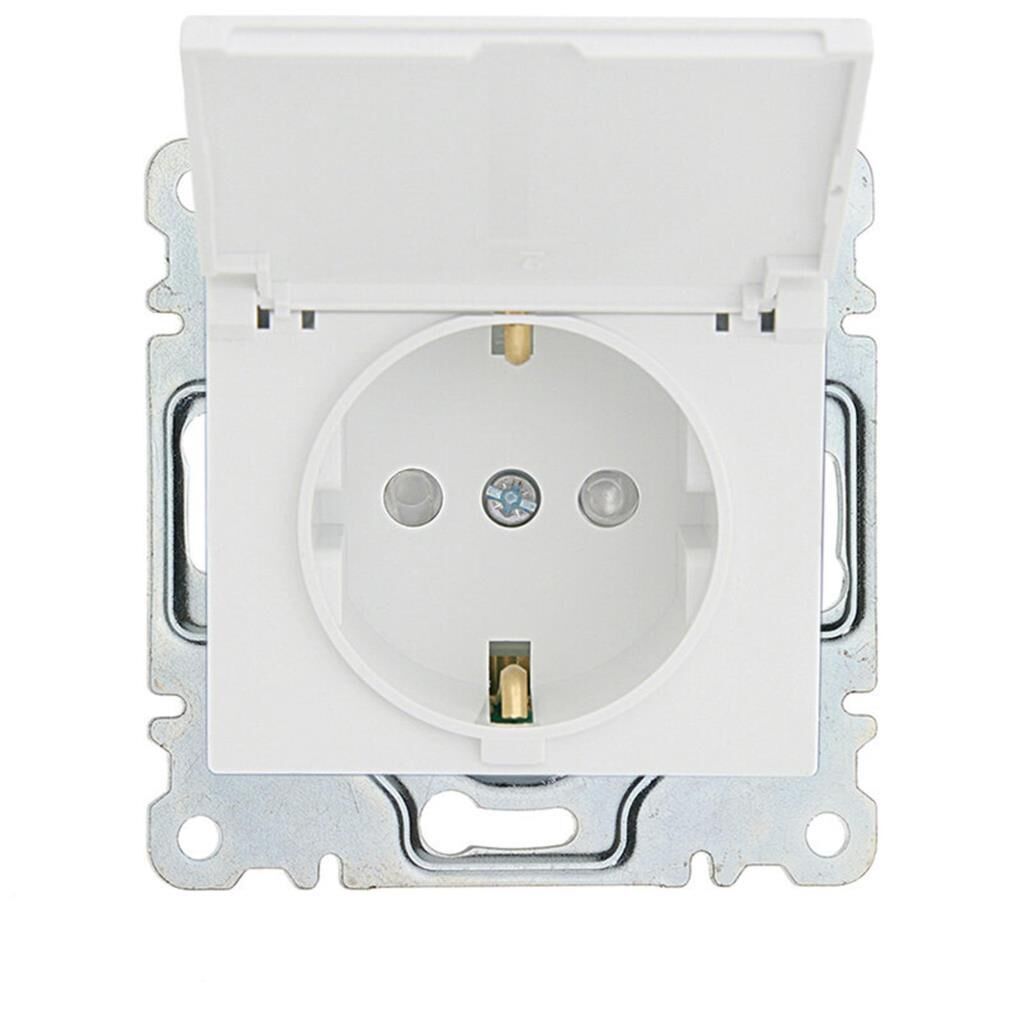 Makel Defne Beyaz Kapaklı Topraklı Priz 43001029