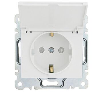 Makel Defne Beyaz Kapaklı Topraklı Priz 43001029