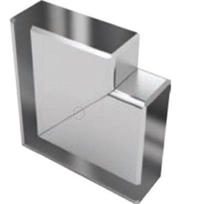 80x30 90 Derece Geniş Kanallı Dirsek Bronz Adet