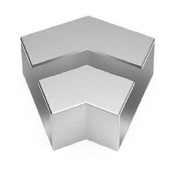 80x30 45 Derece Ortadan Kanallı Dirsek Bronz Adet