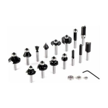 Bosch Karışık Freze Ucu Seti Şaftlı 8mm 15 Parça