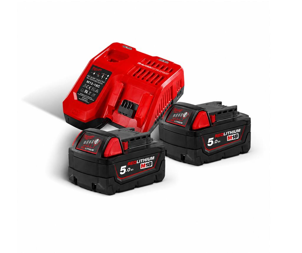 Milwaukee M18 NRG-502 Akü+Şarj Cihazı Paket