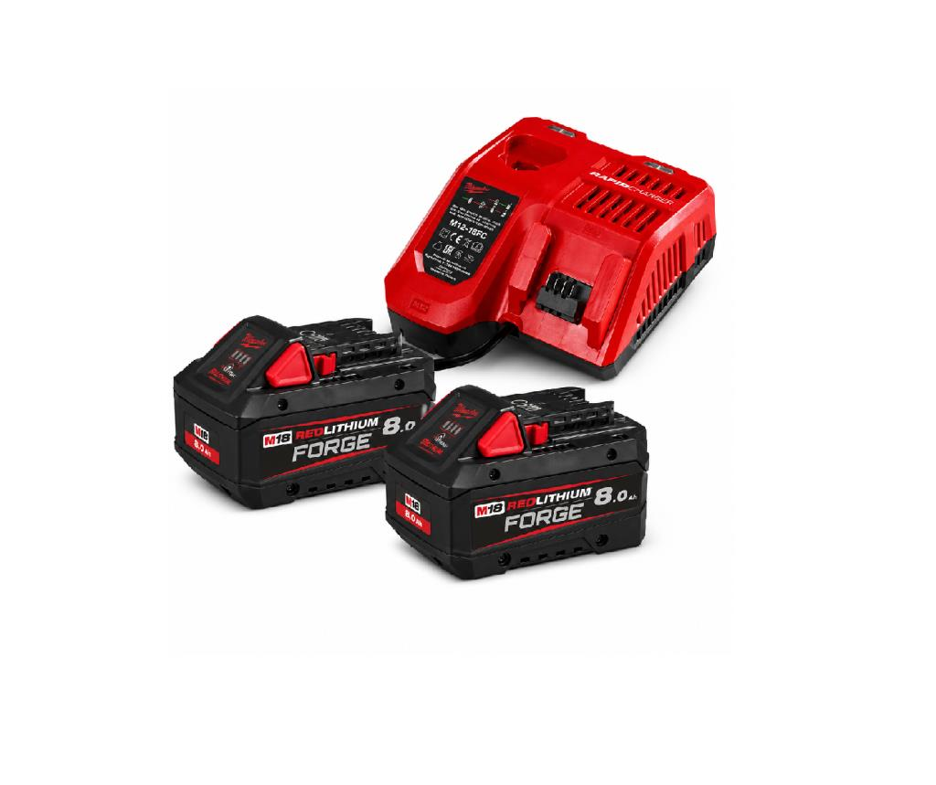 Milwaukee M18 FORGENRG-802 Akü+Şarj Cihazı Paket