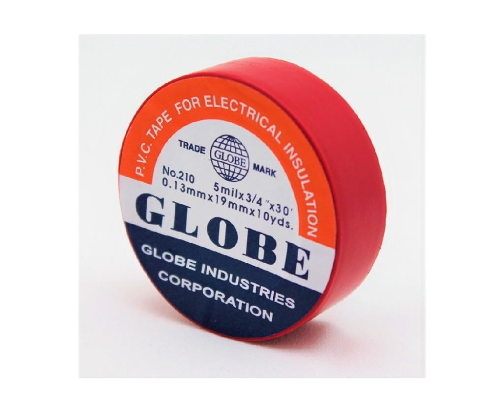 Globe İzolebant 19 mm Elektrik Bandı Kırmızı