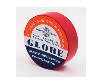 Globe İzolebant 19 mm Elektrik Bandı Kırmızı