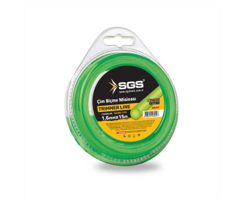 Sgs4301 Tırpan Misinası 1.6mm 15mt Yuvarlak Yeşil