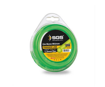 Sgs4300 Tırpan Misinası 1.2mm 15mt Yuvarlak Yeşil