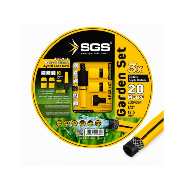 Sgs SGS4364 Gardenflex Hortum 20mt 4 Prç.Lans Set