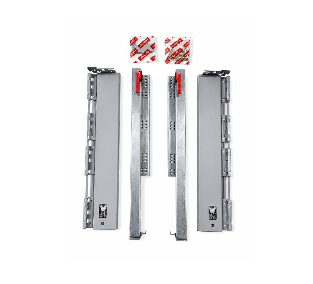 Samet Alpha Box Çekmece Rayı GRİ Bordürsüz 500MM