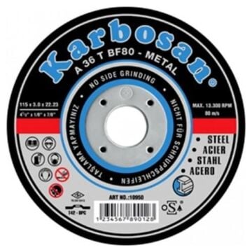 Karbosan Nk Metal Kesici 115X3.0X22 910910