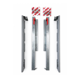 Samet Alpha Box Çekmece Rayı Gri Bordürsüz 450MM