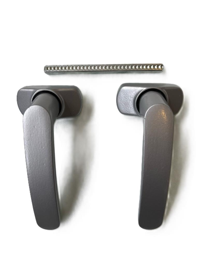 Alüminyum Basmalı Yaylı Kapı Kolu Eloksal Gri Tkm