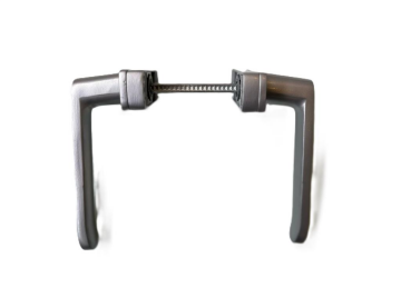 Alüminyum Basmalı Yaylı Kapı Kolu Uzun Eloksal Gri