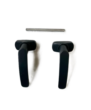 Alüminyum Basmalı Yaylı Kapı Kolu Antrasit Takım