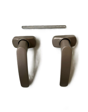 Alüminyum Basmalı Yaylı Kapı Kolu Bronz Takım