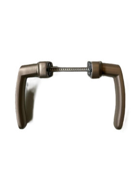 Alüminyum Basmalı Yaylı Kapı Kolu Bronz Takım