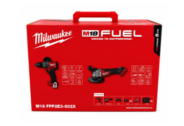 Milwaukee M18 FPP2E3-502X Kombi Set FPD3-FSAG125