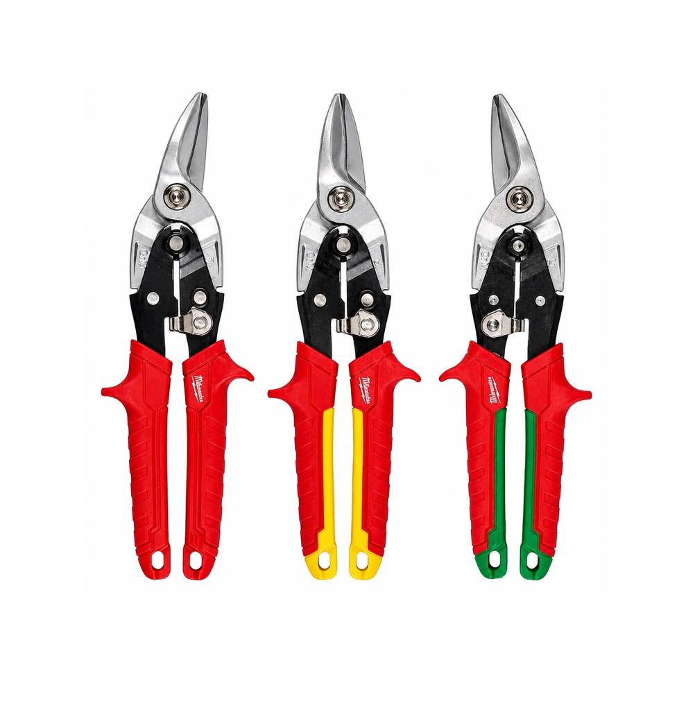 Milwaukee Kaportacı Makası Düz 3 Lü Set