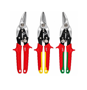 Milwaukee Kaportacı Makası Düz 3 Lü Set