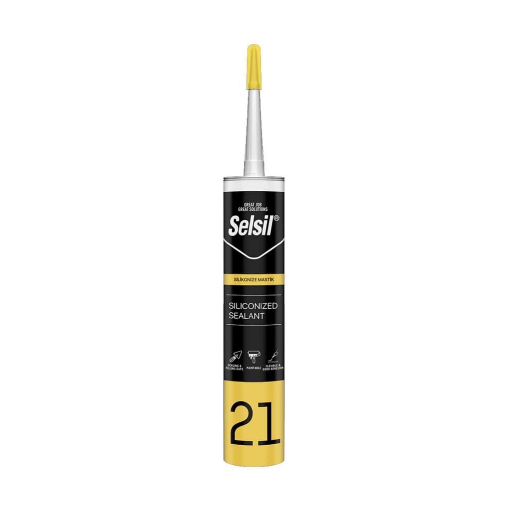 Selsil Silikonize Mastik Bronz Şampanya 500gr