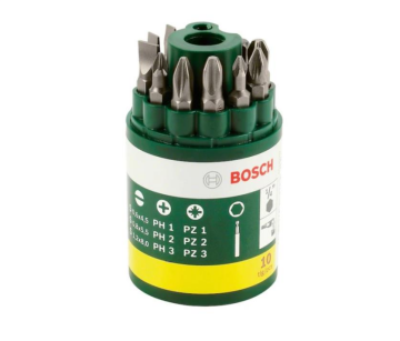 Bosch 10 Parça Vidalama Ucu Seti (PH+PZ+S)