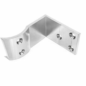 Duvar L 90 Derece Kısa Bağlantı Parlak 5 Li Paket