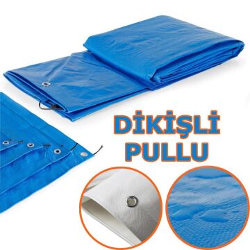 Ebatlı Su Geçirmez Pullu Çadır Branda Tente 6X6 m