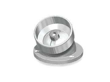 50mm Çok Açılı Ufo Duvar Flanşı Parlak Adet