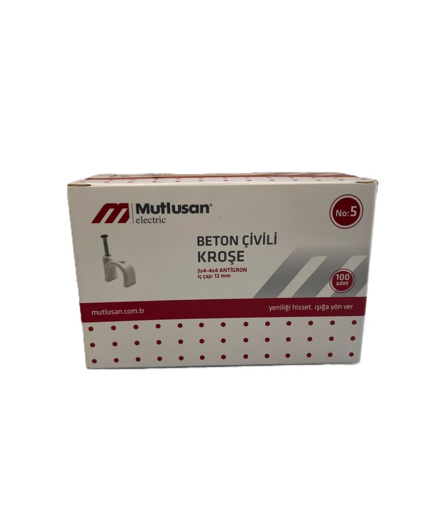 Mutlusan Çivili Kroşe 5 No 100 Lü Paket