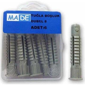 Made Tuğla Boşluk Dubel 8Mm (1 Kutu:6 Adet) ST-07