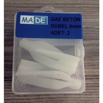 Made Gazbeton Dubel 8 Mm ( 1 Kutu:2 Adet) ST-17