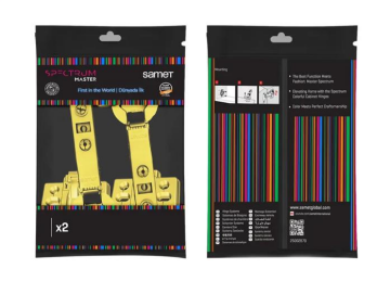 Samet Master Frenli Düz Menteşe Gold 2 li Paket