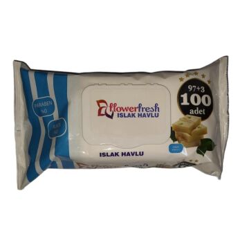 Flower Fresh Islak Havlu Mendil 100 lü Paket