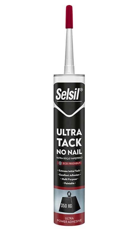 Selsil Ultra Tack Korniş Yapıştırıcı 290ml Beyaz