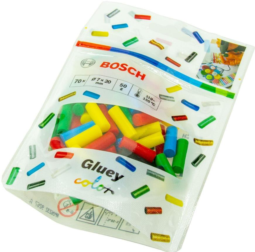 Bosch Gluey Tutkal Çubuğu Renkli - 7x20mm 70li