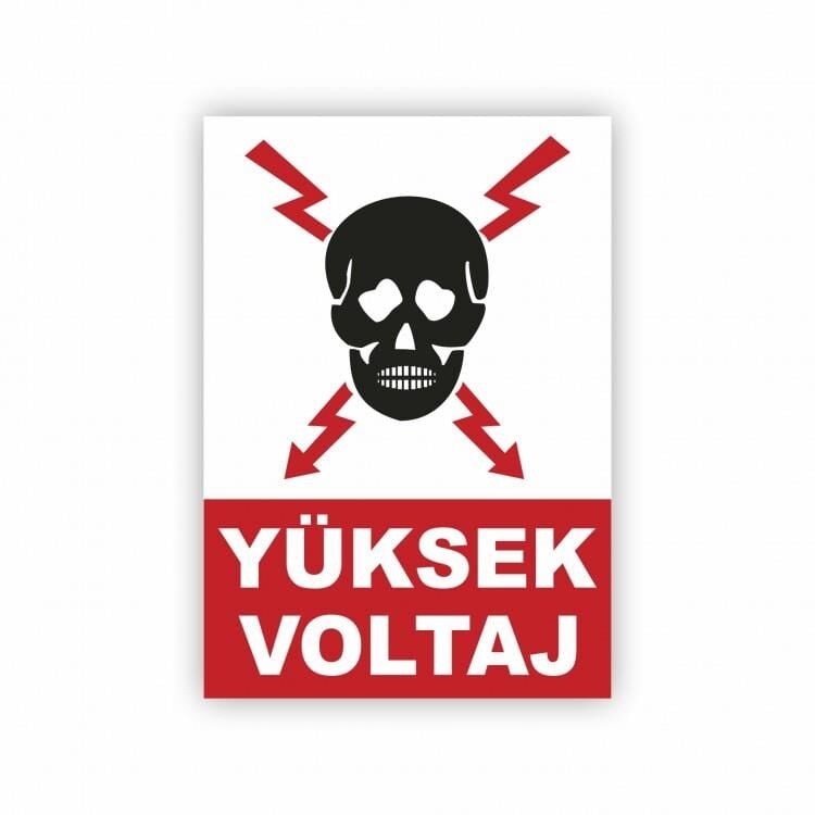 Uyarı Levhası Yüksek Voltaj ''1100''