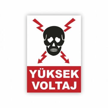 Uyarı Levhası Yüksek Voltaj ''1100''