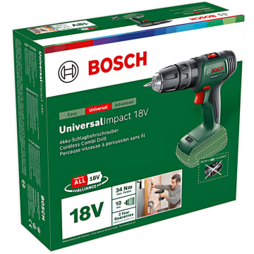 Bosch UniversalImpact 18 Akülü Vidalama - Solo