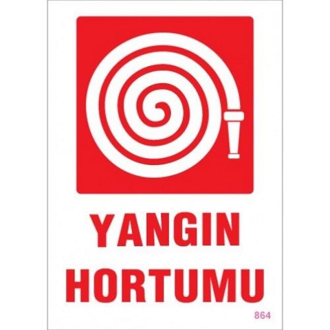 Uyarı Levhası Yangın Hortumu ''864''