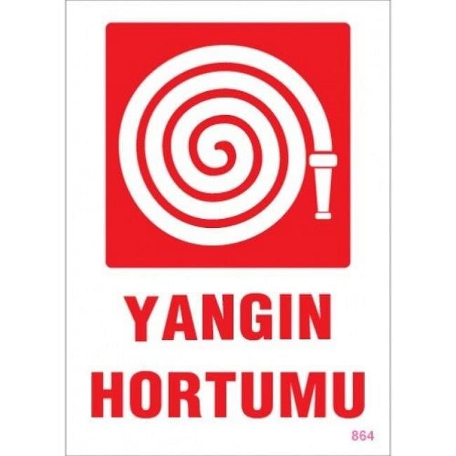 Uyarı Levhası Yangın Hortumu ''864''