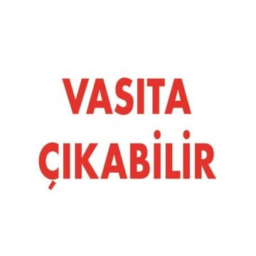 Uyarı Levhası Vasıta Çıkabilir ''1552''