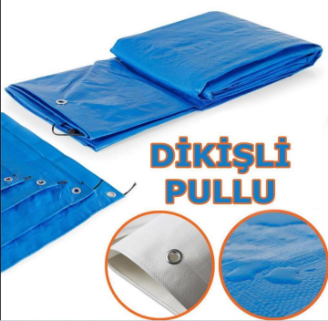 Ebatlı Su Geçirmez Pullu Çadır Branda Tente 5x10 m