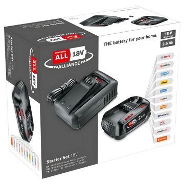 Bosch 18V Yedek Akü Seti (2.5Ah, Tek Akü + AL1844)