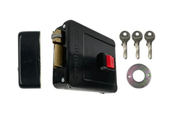 Otomatsan 52mm Siyah Elektrikli Kapı Otomatı