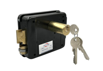 Otomatsan 52mm Siyah Elektrikli Kapı Otomatı