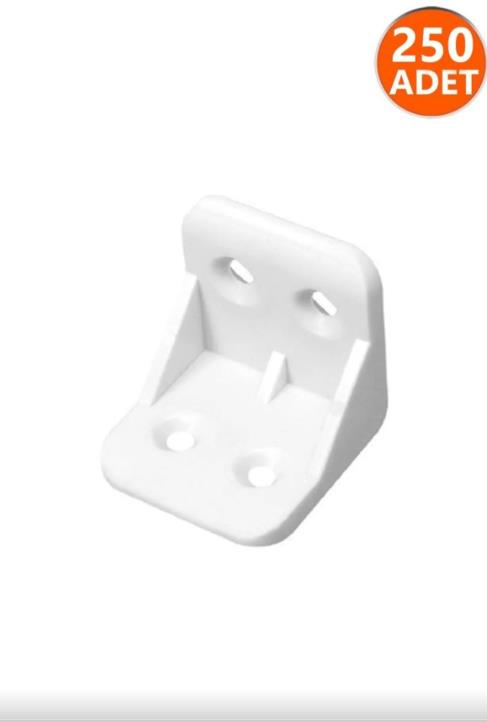 Plastik L Köşe Beyaz 25x25 250 li Paket