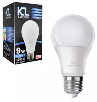 Karluna KL-3009B Led Ampul 220Volt 9 Watt Beyaz