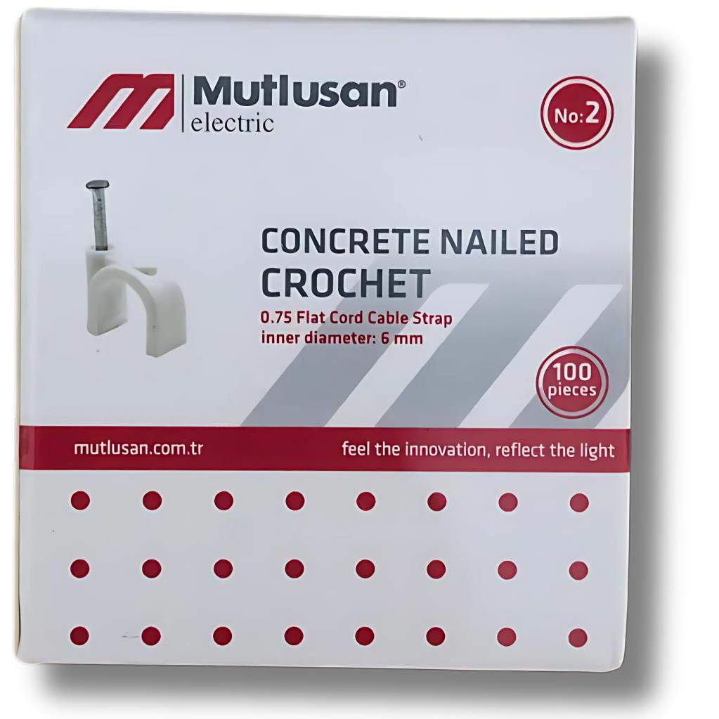 Mutlusan Çivili Kroşe 2 No 100 Lü Paket